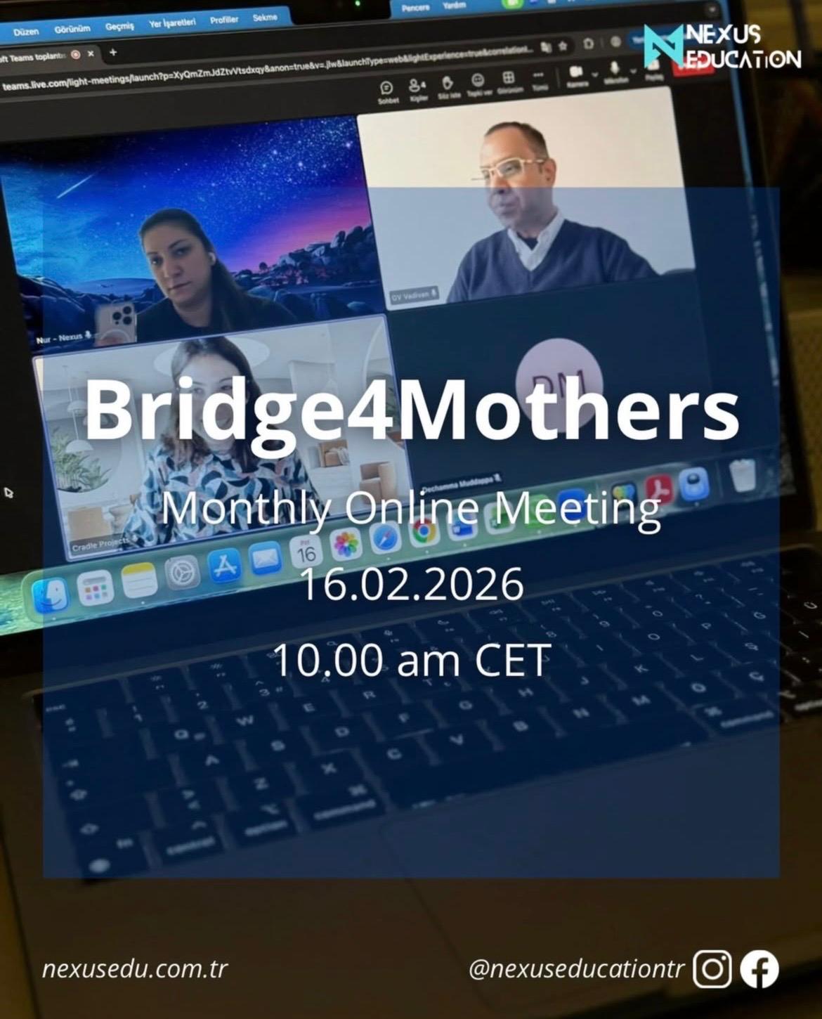 We Held the Monthly Online Meeting of Our Bridge4Mothers Project!